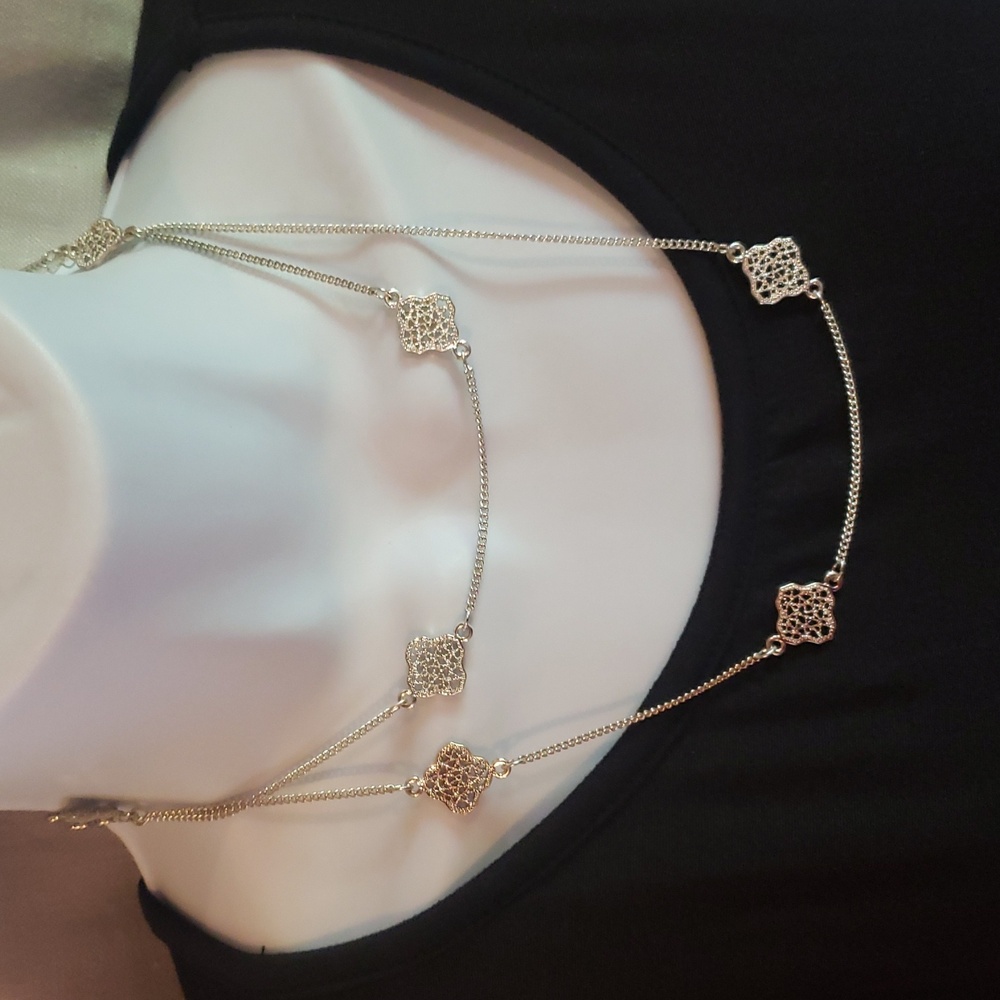Lauren Conrad Long Silver-Tone Necklace